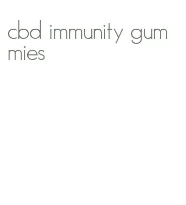 cbd immunity gummies