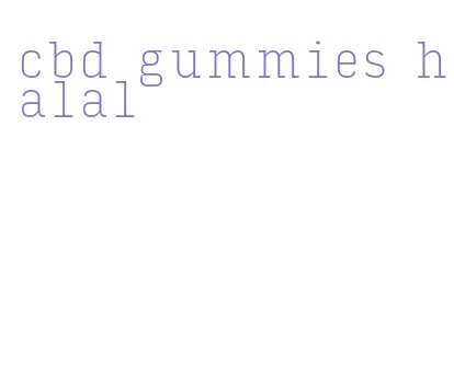 cbd gummies halal