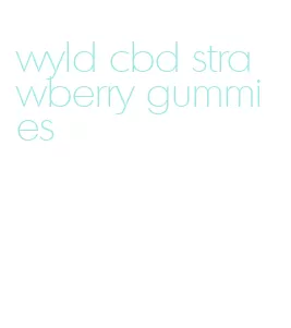 wyld cbd strawberry gummies