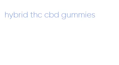 hybrid thc cbd gummies