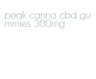 peak canna cbd gummies 300mg