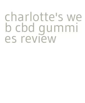 charlotte's web cbd gummies review