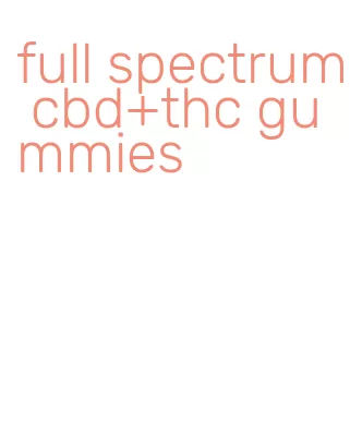 full spectrum cbd+thc gummies