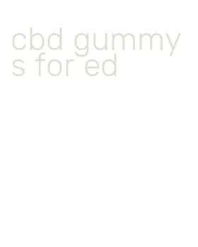 cbd gummys for ed