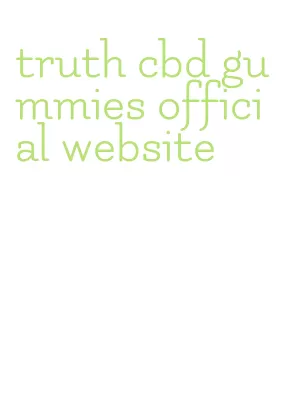 truth cbd gummies official website