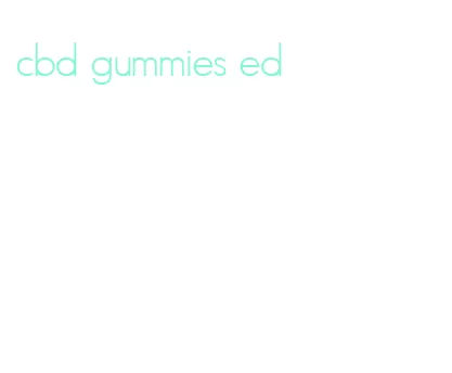 cbd gummies ed