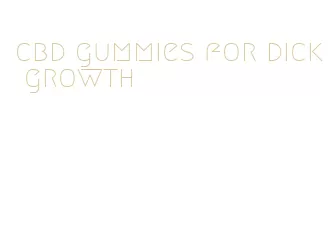 cbd gummies for dick growth