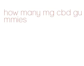 how many mg cbd gummies