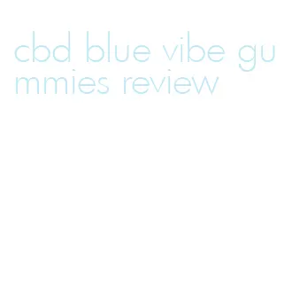 cbd blue vibe gummies review