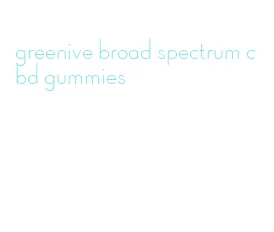 greenive broad spectrum cbd gummies