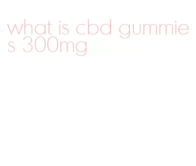 what is cbd gummies 300mg