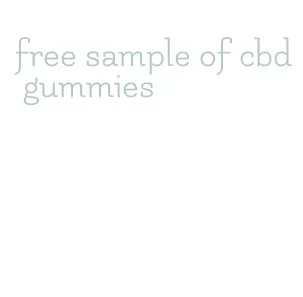 free sample of cbd gummies