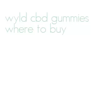 wyld cbd gummies where to buy