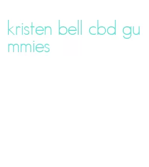 kristen bell cbd gummies