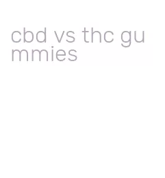 cbd vs thc gummies