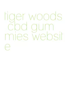 tiger woods cbd gummies website