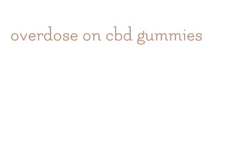 overdose on cbd gummies