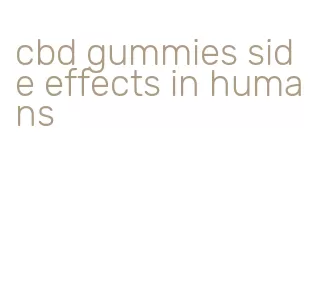 cbd gummies side effects in humans