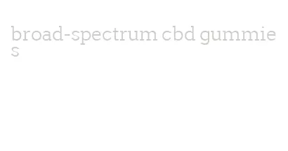 broad-spectrum cbd gummies