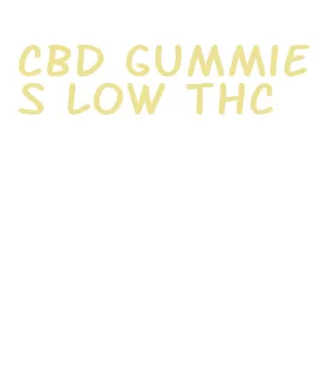 cbd gummies low thc