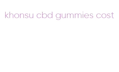 khonsu cbd gummies cost