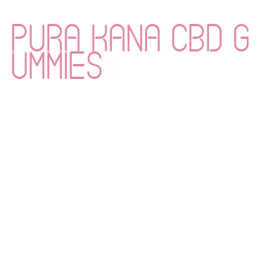 pura kana cbd gummies