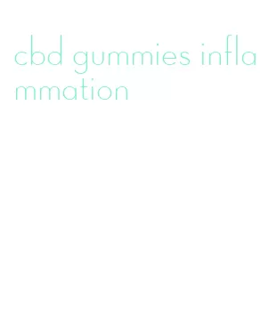 cbd gummies inflammation