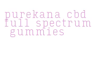 purekana cbd full spectrum gummies