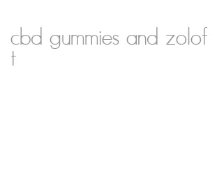 cbd gummies and zoloft