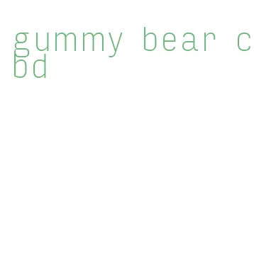 gummy bear cbd