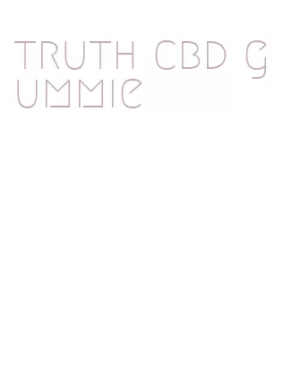 truth cbd gummie