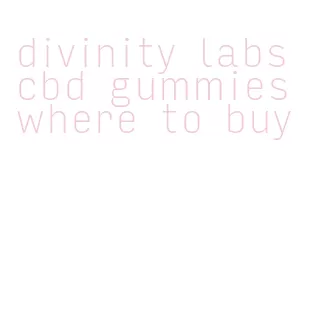 divinity labs cbd gummies where to buy