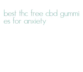 best thc free cbd gummies for anxiety