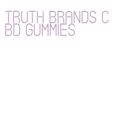 truth brands cbd gummies