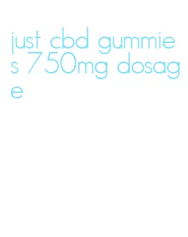 just cbd gummies 750mg dosage