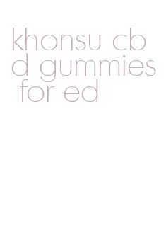 khonsu cbd gummies for ed