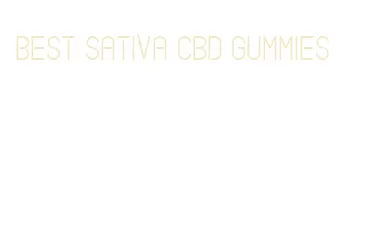 best sativa cbd gummies