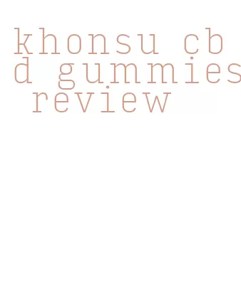 khonsu cbd gummies review