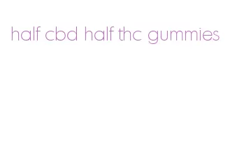 half cbd half thc gummies