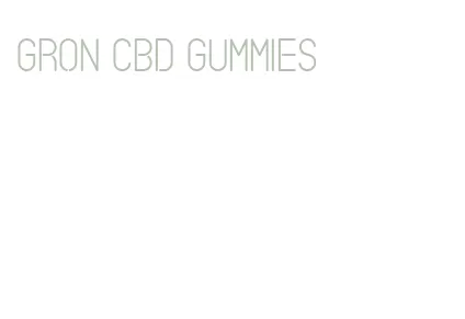 gron cbd gummies