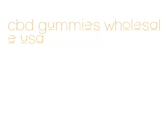 cbd gummies wholesale usa