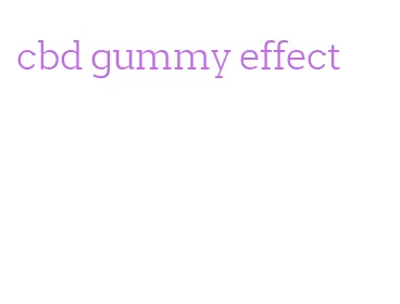 cbd gummy effect