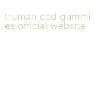 truman cbd gummies official website