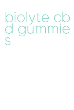 biolyte cbd gummies