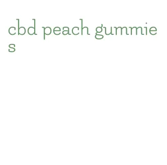 cbd peach gummies