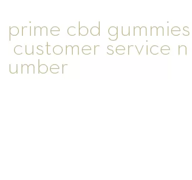 prime cbd gummies customer service number