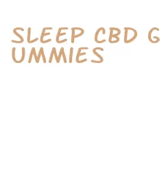 sleep cbd gummies