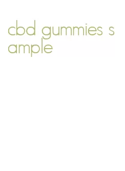 cbd gummies sample