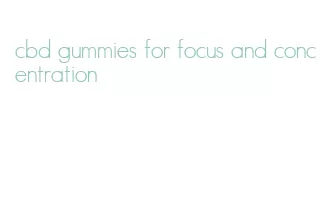 cbd gummies for focus and concentration