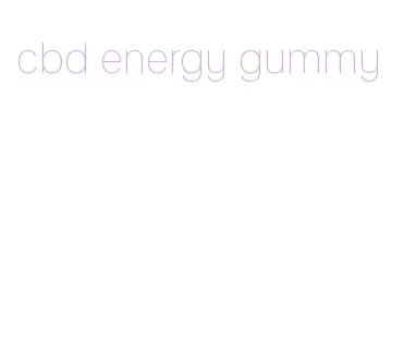 cbd energy gummy